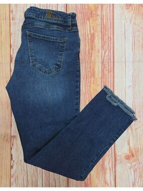 Kut From The Kloth Asher Ankle Straight Leg Raw Hem Jeans 10